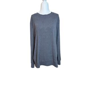 SENSERISE Women’s Size XL Gray Casual Layering Crewneck Long Sleeve